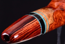 Amboyna Burl Native American Flute, Minor, Mid B-4, #H20B